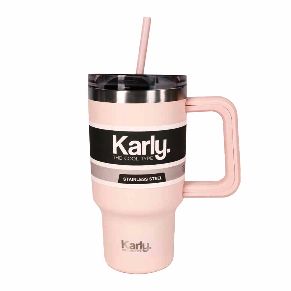 כוס KARLY TUMBLER 600 מ"ל ורוד בהיר